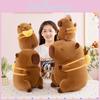 Fortune Tree Capybara Chef Plush Toy Koi Fish French Fries Backpack Kids Gift