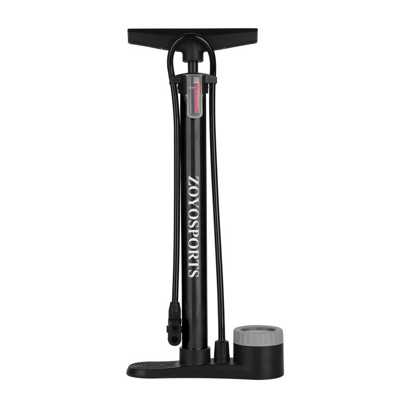 Guaranteed Ball Pump Inflator 160PSI Bicycle Pump Bicycle Floor Pump With Pressure Gauge Easiest Use Both Presta and Schrader Floor pump чёрный