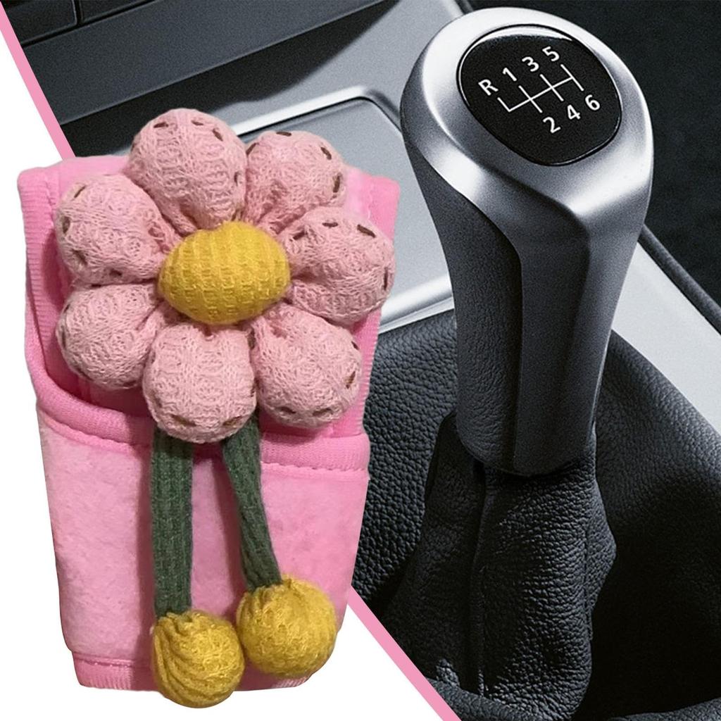 Floral Gear Shift Cover,Floral Gear Shift Knob Cover,Gear Shift Knob Cover,Car Shift Knob Cover