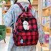 Retro backpack junior high school college student schoolbag women's new casual backpack niche large capacity