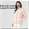 Li-Ning Lightweight Running Long Sleeve Hooded Sports Windbreaker Women Outerwear Peach-Pink AFDW104-9