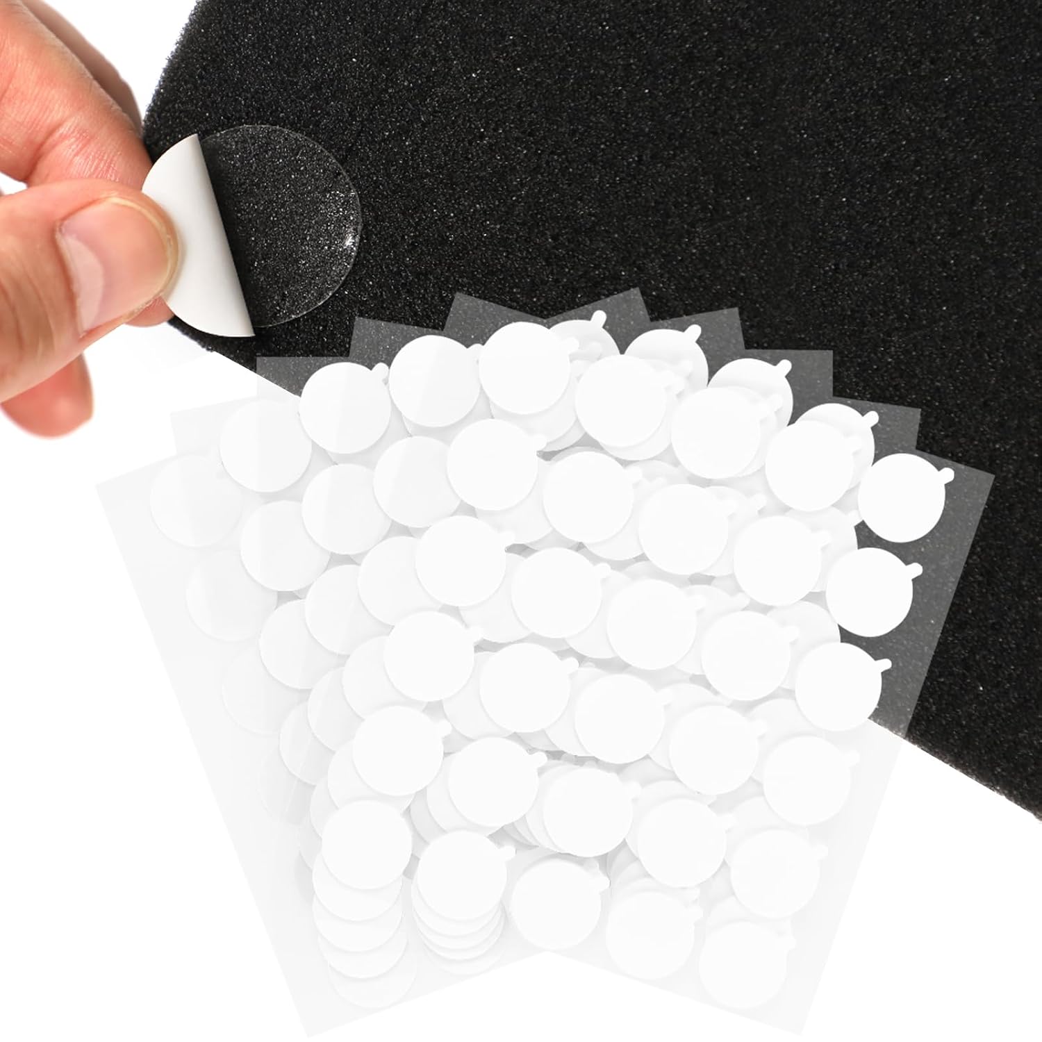 150 шт. Белые Двусторонние Клейкие Точки для Акустических Панелей Съемные Монтажные Ленты Сильные Клейкие Точки Звукоизоляция Прозрачные