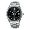 Selection Series 100 Meters Waterproof Solar Quartz Steel Strap Men's Watch Black Dial SBTM351