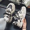 Spring and summer new mesh breathable dad shoes non-slip soft sole inner height increase thick sole high top casual sports shoes