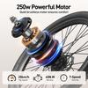 Aairsk 24" E-Bike für Erwachsene, 250W Motor 36V 13Ah 7-Gang 25km/h Tiefeinstieg Elektrofahrrad NFC