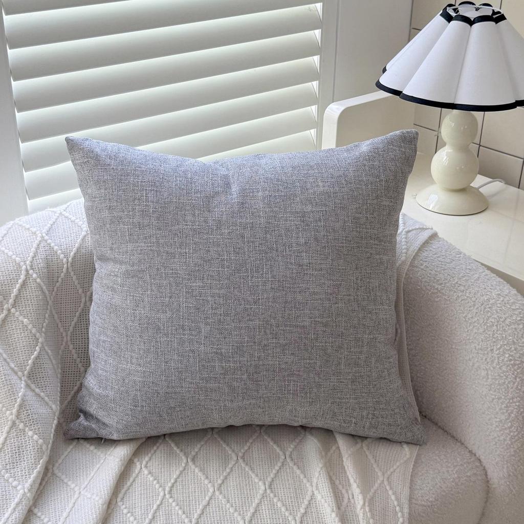 Washable Large Linen Lumbar Sofa and Bedside Cushion Cover