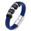 2026 European and American Men's Genuine Leather Trend High-end Bracelet, Woven Leather Bracelet