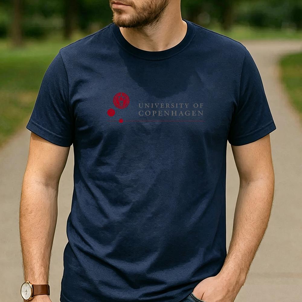 Vintage Retro University of Copenhagen Logo Cotton Graphic T Shirt Unisex Short Sleeve Alumni Graduate Holiday Birthday Gift Top