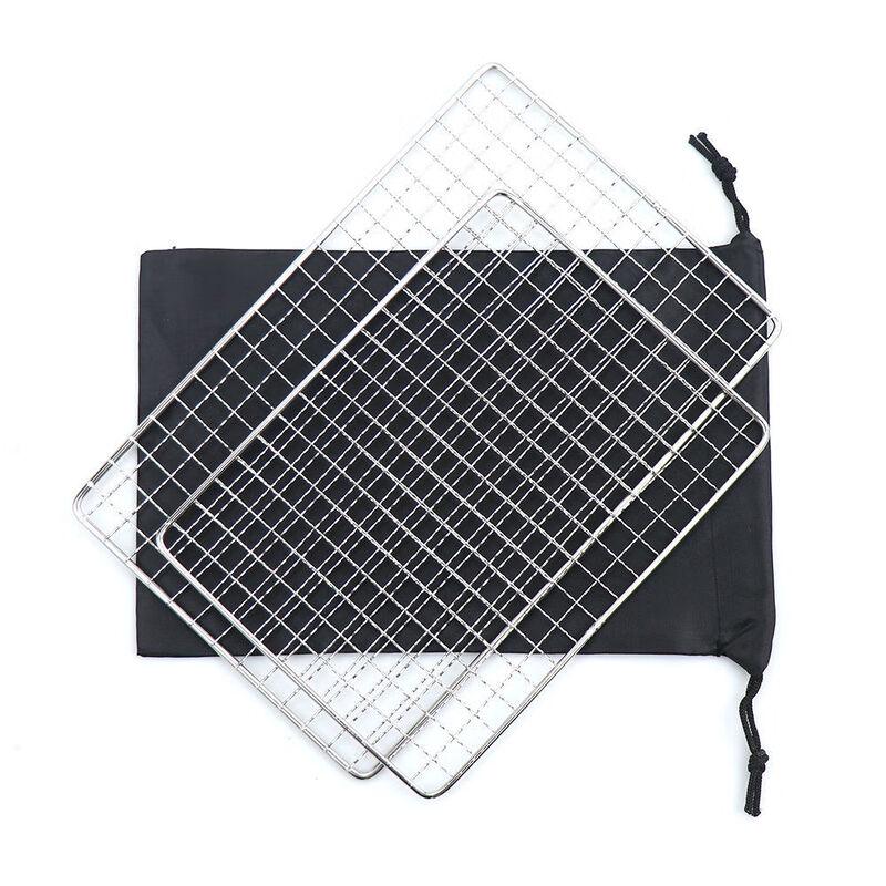 ZISIZ Stainless Steel BBQ Grill Net Set