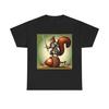 Unisex Adult T Shirt Knight Squirrel Vintage Style Illustration