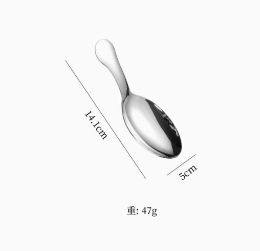 

1 Pcs 304 Stainless Steel Short Handled Spoon Creative Coffee Bean Spoon Mini Square Tea Shovel Tea Spoon pointed серебряный