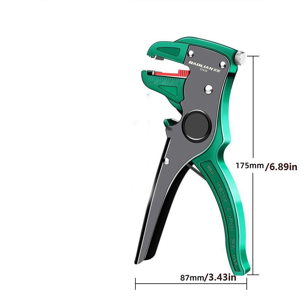 0.2 to 4mm Range Length Automatic Wire Stripper Adjustment Electrical Pliers  Electrician Wire Tool