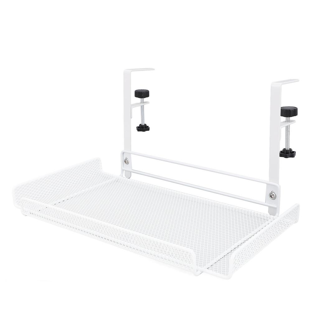 Under Desk   Clamp On Storage Shelf Basket Cable Management Tray for Wire Router Power Strip