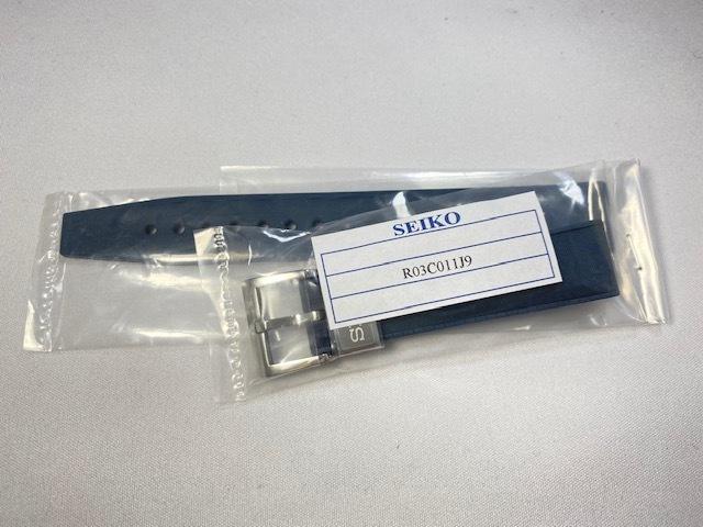 R03C011J9 SEIKO Prospex 19mm Silicone Rubber for Band, Navy, SBEX009/ 8L55-00E0