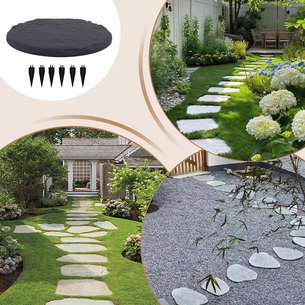 Garden Stepping Stones Pathway Paving Decoration Decorative Stepping Stones With Ground Stakes For Walkway Backyard Pool Patio