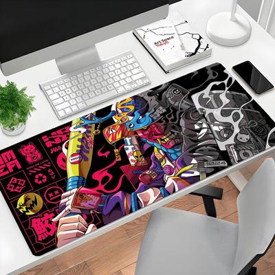 xMM Gray Gaming Office Desk Mat Japan Anime Mouse Pad Laptop Gamer Carpet Keyboard Large Mousepad Computer Table Mouse Mat