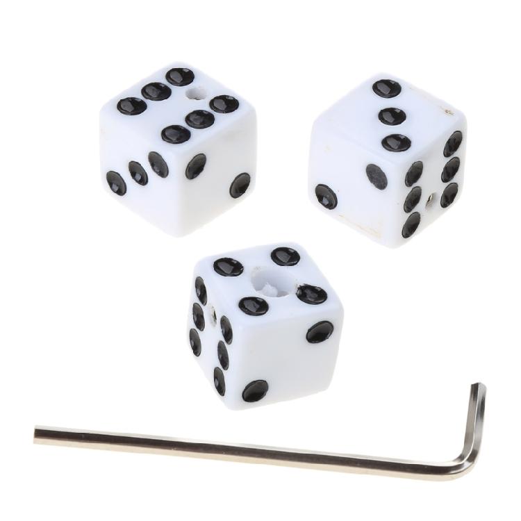 3 Color Fashion Dices Shaped Electric Guitar Volume Control Knobs Guitar Knobs