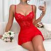 Dress Style Lingerie Set Transparent Bra Underwear Erotic Night Dresses Fancy Bras Steel Ring Push Up Women's Delicate Pajamas