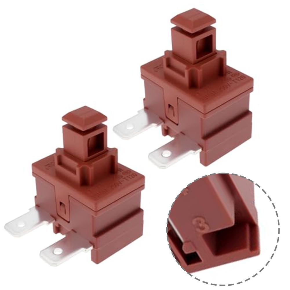 2 Pack AC125V 15A On Off Power Button Switch For Miele C1 C2 C3 Series Vacuum Cleaner Power Control