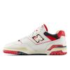 New Balance 574 Classic Running Sea Men's Shoe, Salt/Team Red/Black, 7.5