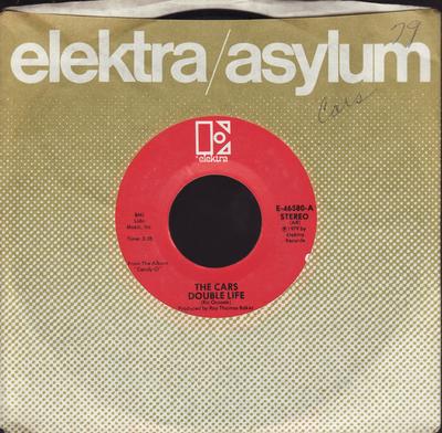 7inch Record CARS - Double Life E46580 Elektra 1979 US Rock Used