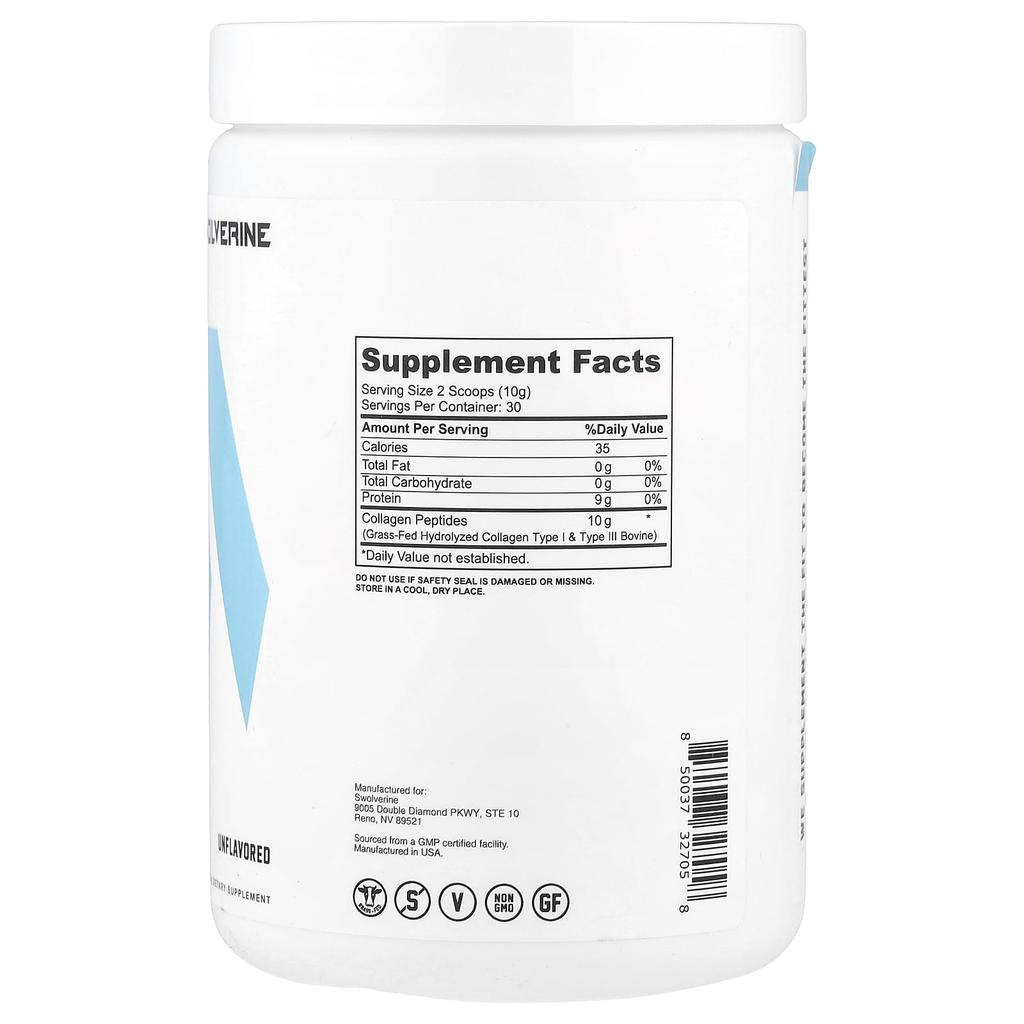 Collagen, Unflavored, 300G(10.58Oz)