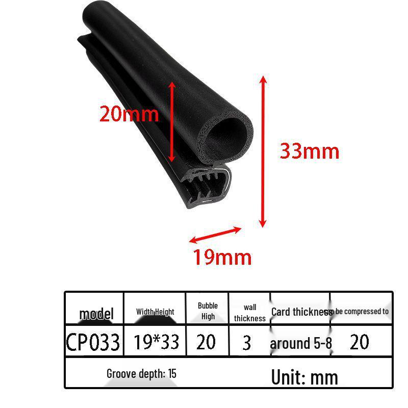 Customizable EPDM U-Shaped Rubber Sealing Strip for Electrical Cabinets and Car Doors