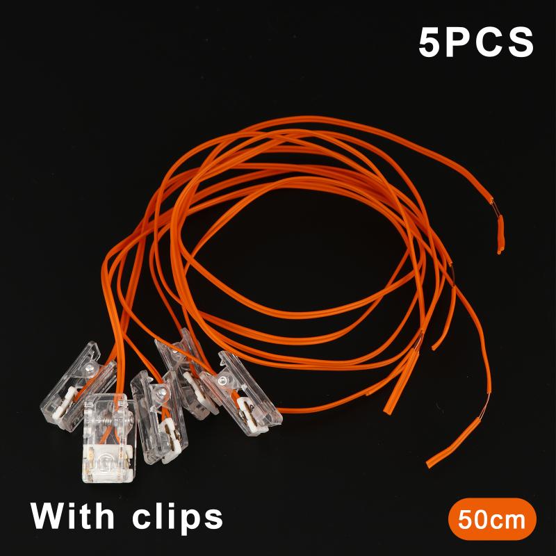 5 Peças 3.7V-7.4V Segurança Balão Fio de Cobre Cabo de Ignição Fio Para Decorações de Balão Equipamento de Festa de Casamento 10/30/50Cm