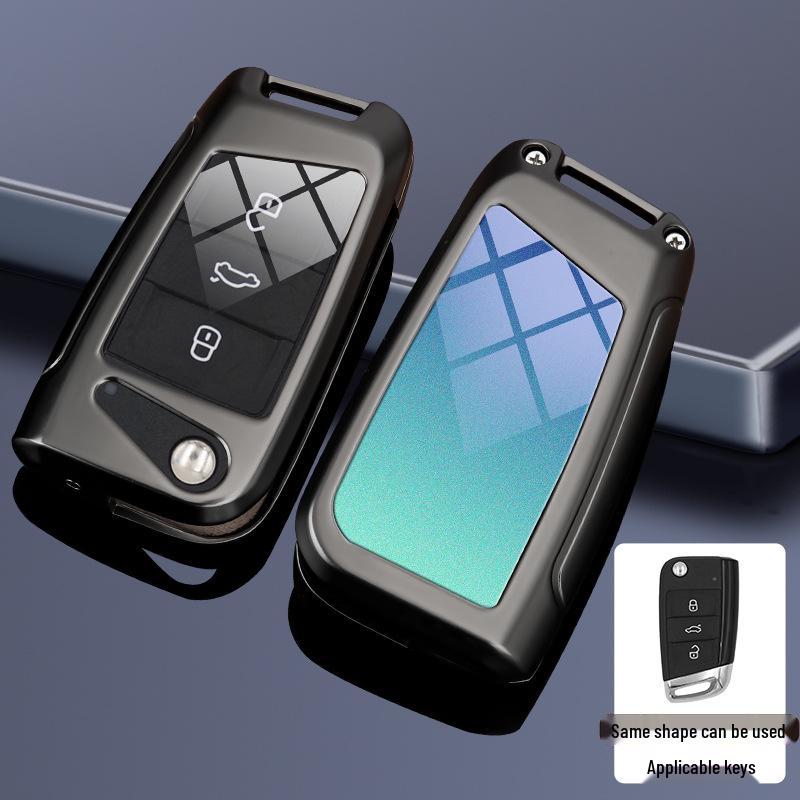 Compatible Key Case for Volkswagen Cars: 24 Sagitar, Bora, Golf 7, Tiguan L, Tayron, Yi, Magotan, and 23 Model CC.