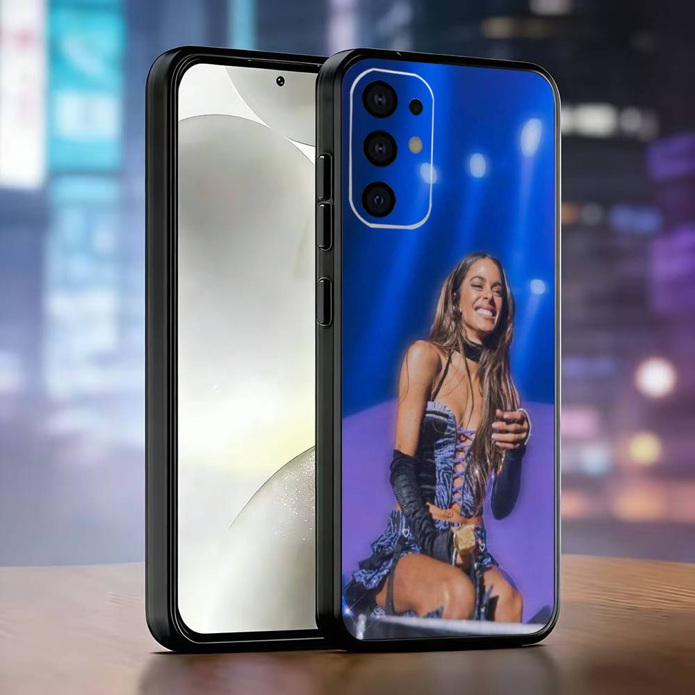 T-Tini Stoessel Singer Phone Case For Samsung S25,S24,S21,S22,S23,S30,Ultra,S20,Plus,Fe,Lite,Note,10,Black Cover