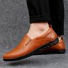 Men's Comfortable Soft-Soled Slip-On Loafers Versatile Casual Business Formal Leather Shoes