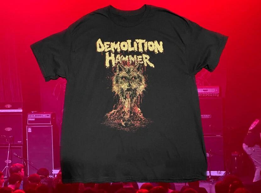 Vtg Demolition Hammer Band Epidemic Of Violence Black S to 5XL Shirt TU504 XS