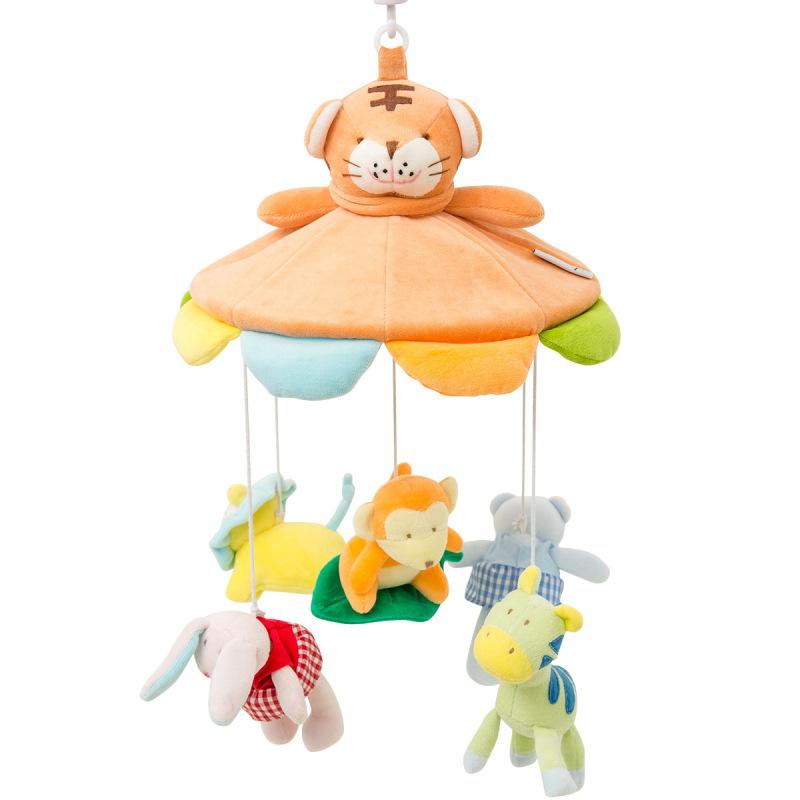 

Newborn Children Soothe Early Education Fabric Art Plush Bedside Bell Music Remote Control Rotating Crib Wind Chimes Baby Toys