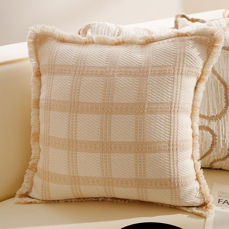 Bohemian Throw Pillow with Insert Retro French Luxury Cushion for Living Room Sofa, Bed and Bay Window,Brown Throw Pillow