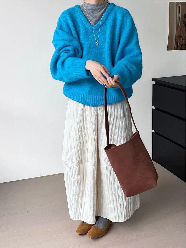 Retro Quilted French-Inspired Midi Skirt: Slim-Fit, Versatile Women’s Fashion 2025