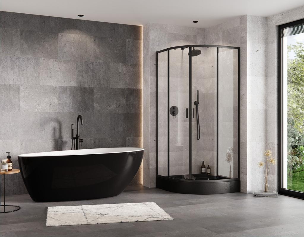 DECCO ILLUSION I graphite concealed shower set Besco