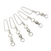 25PCS Stainless Steel Ball Bearing Swivels Rotatable Fishing Swivels  Saltwater Fishing