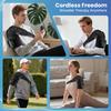 Electric Heated Vibration Shoulder Brace Wrap Shoulder Massage Support Belt Strap with 5 Levels Heating And Remote Controller