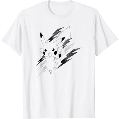 Pokémon Black & White Pikachu Electric Action Poster T-Shirt
