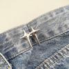 Detachable Fashion Shaped Jean Button Clasps Waist Extender Pin Jean Button, No Sewing Required, Fit Instant Jean Button