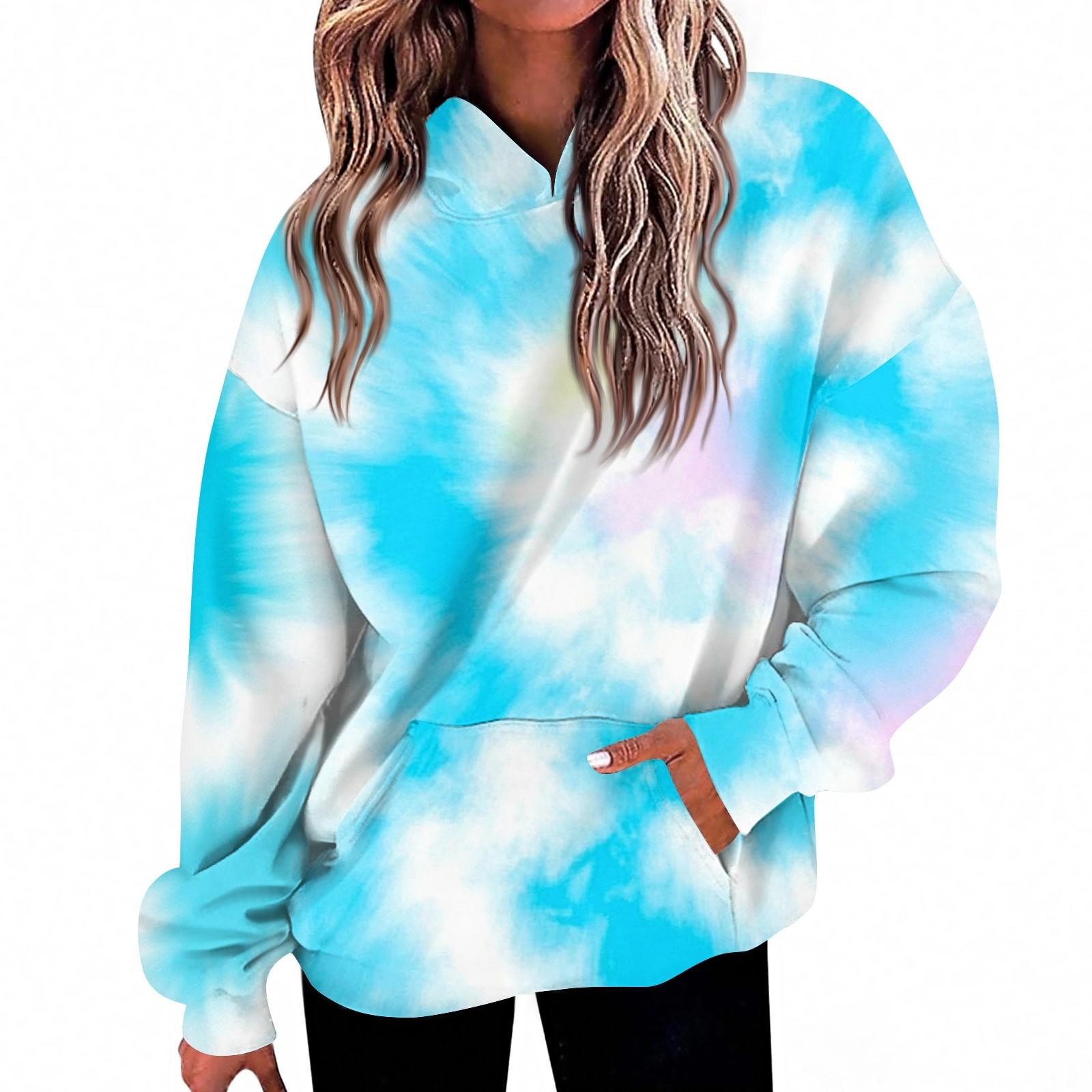 

Женская мода Повседневный топ с V-образным вырезом и длинными рукавами с принтом XL