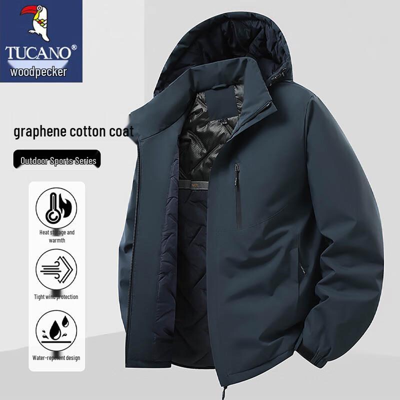 TUCANO Men's Hooded Cotton Padded Jacket