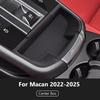 Car Cup Holder Center Storage Box For Porsche Macan 2014-2025 2025 2025 Soft Waterproof Central Protector Console Organizer