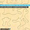 WOODART Puppenmöbel Holz Bausatz Mini Puppen Möbel DIY Set 3D-Puzzle [34tlg]
