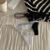 Transparent Underwear for Women Bow Panties Mesh Lace Briefs Sweet Flower Lace Thong  Comfortable