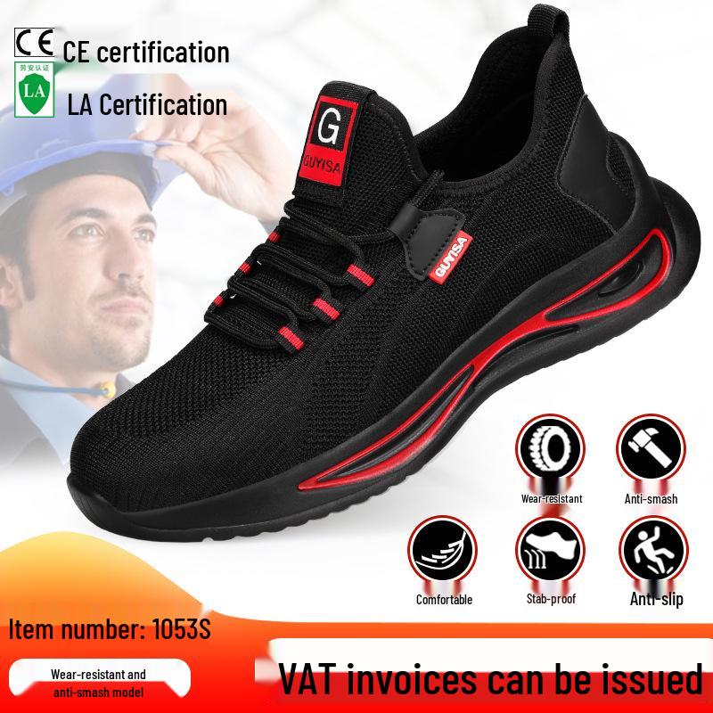 Women's Breathable Steel Toe Safety Shoes - Lightweight, Comfortable, Wear-Resistant, Anti-Smash & Anti-Puncture, Ideal for Summer Work.