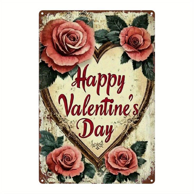 Metallschild im Valentinstags-Thema für Bar, Café, Restaurant