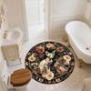 Cats pattern round rug,Carpet Rug for Living Room Bedroom Playroom ,Non-slip Floor Mat,Holiday Gifts and Birthday Gifts.