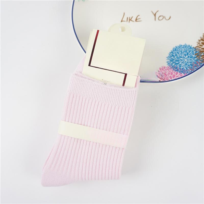 Ladies Spring and Autumn Leisure Colored Candy Color Cotton Socks
