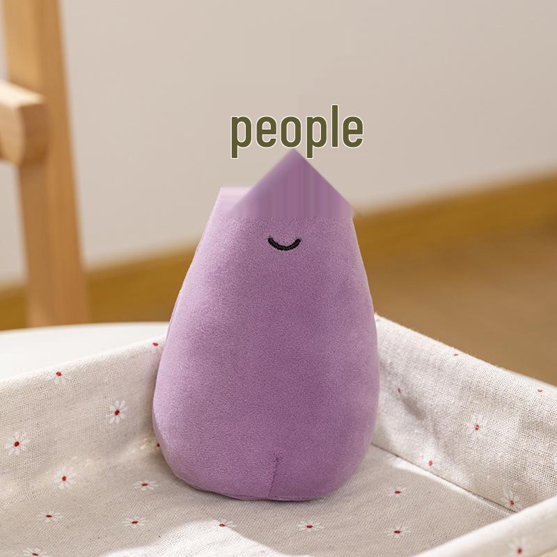 Eggplant Plush Toy: Jelly Fruit-Themed Doll for Kids and Restaurant Decoration